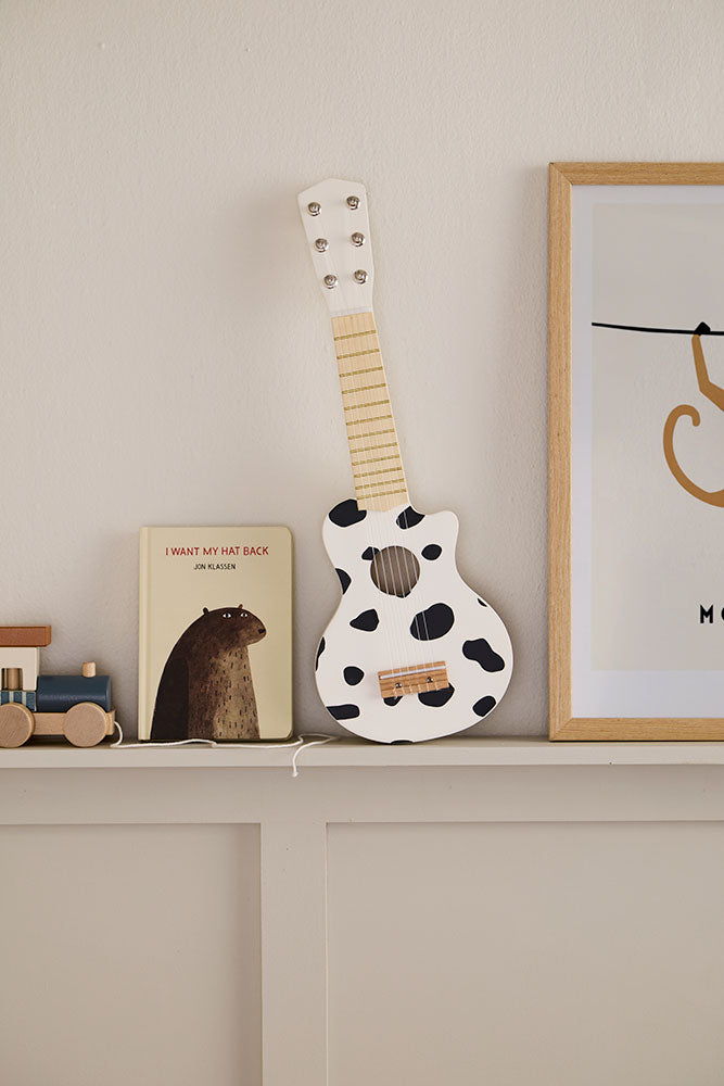 Guitare en bois - Vache