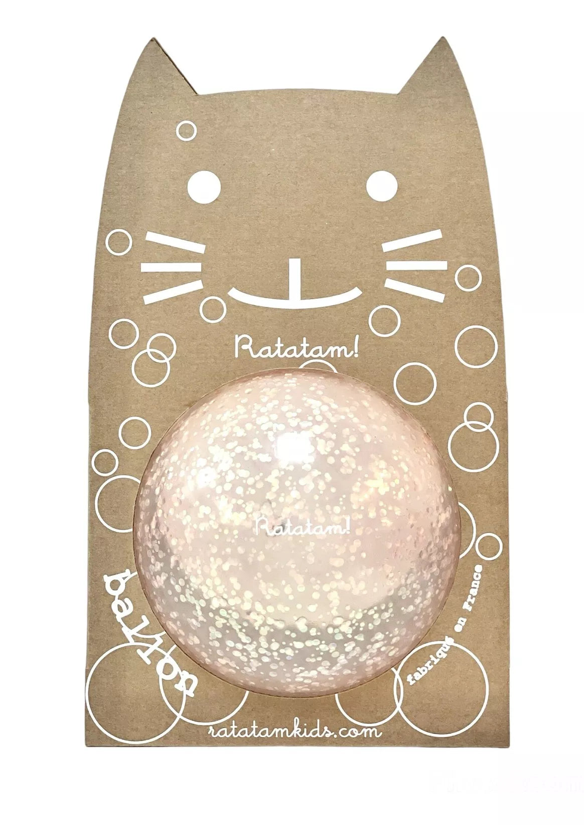 Ballon Chat Bulle 15 cm - Rose