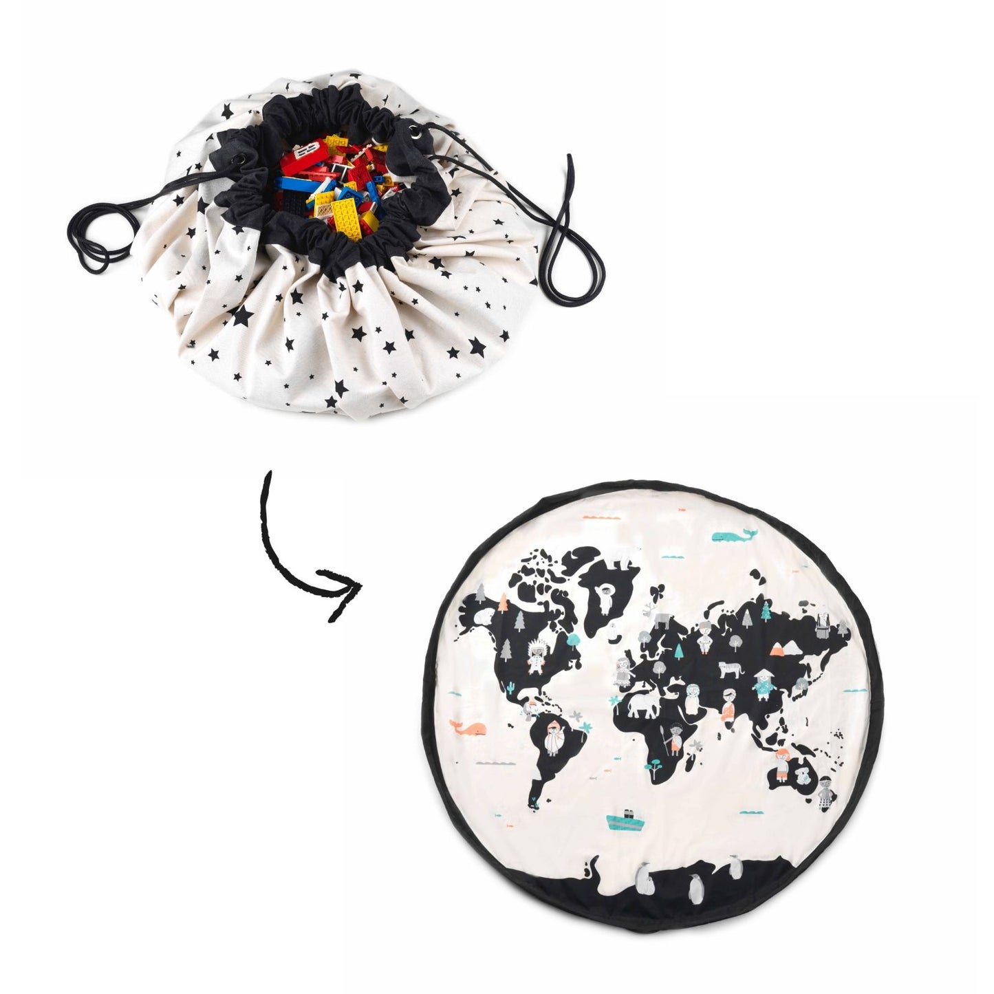 Sac De Rangement/Tapis De Jeu - Worldmap