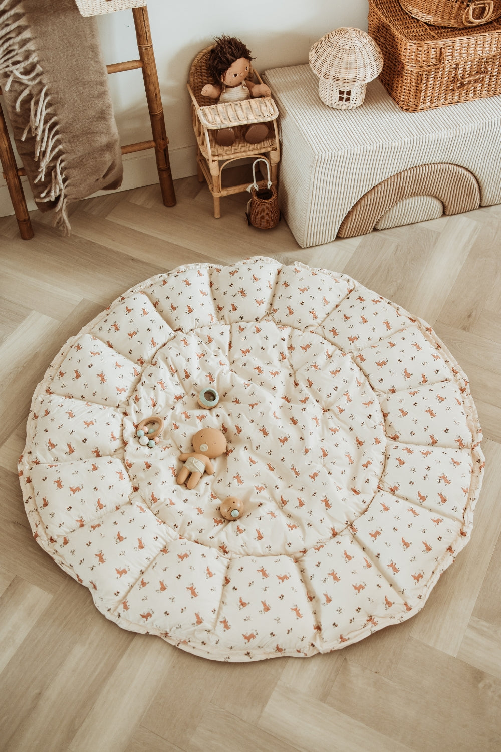 Tapis D'éveil Coton Bio - Bloom Rabbit