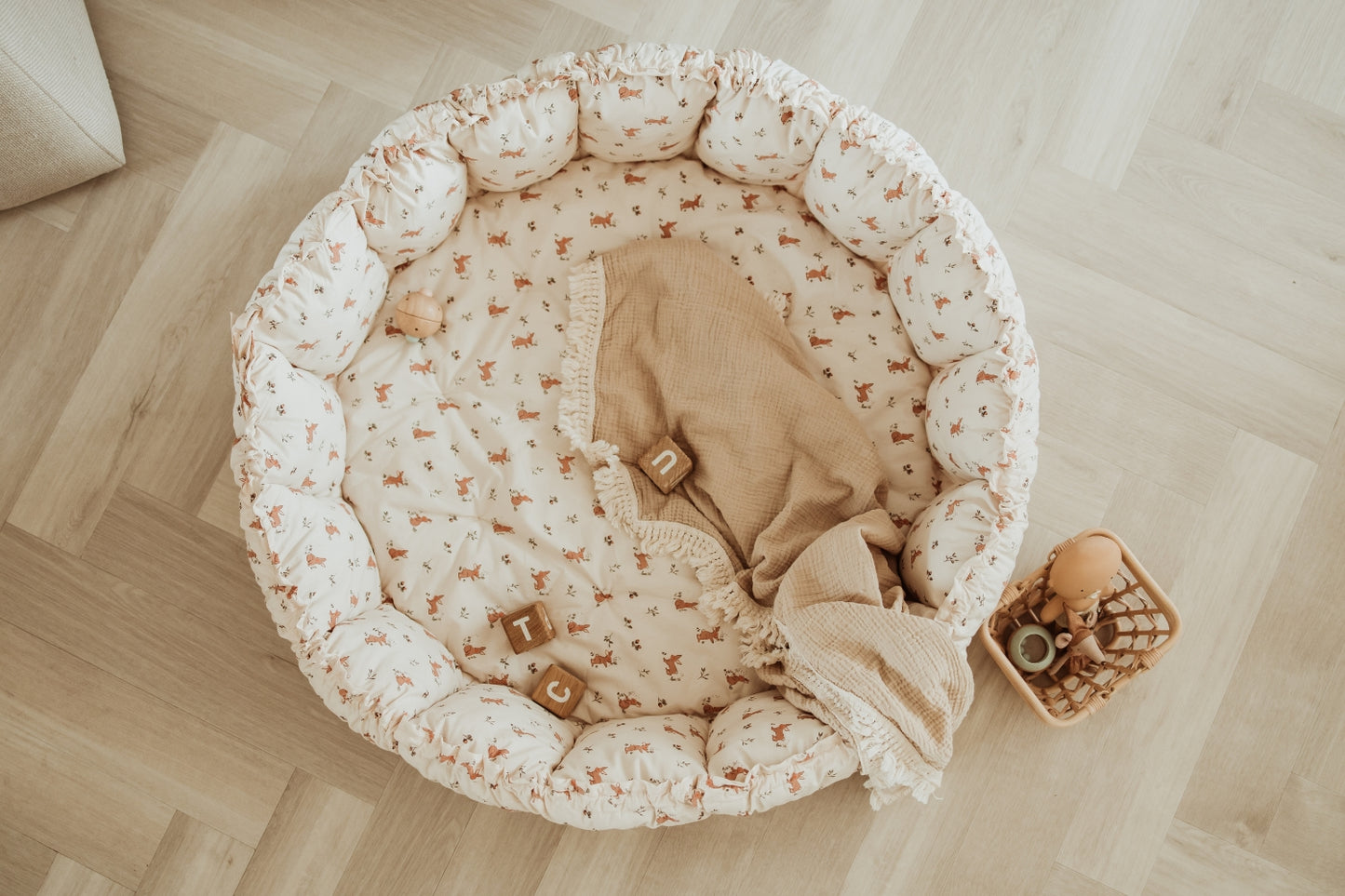 Tapis D'éveil Coton Bio - Bloom Rabbit