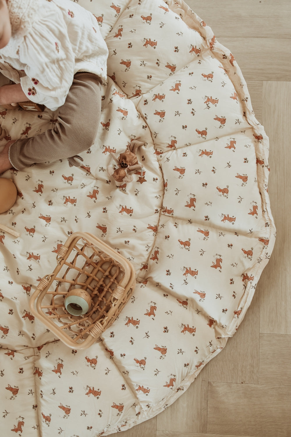 Tapis D'éveil Coton Bio - Bloom Rabbit
