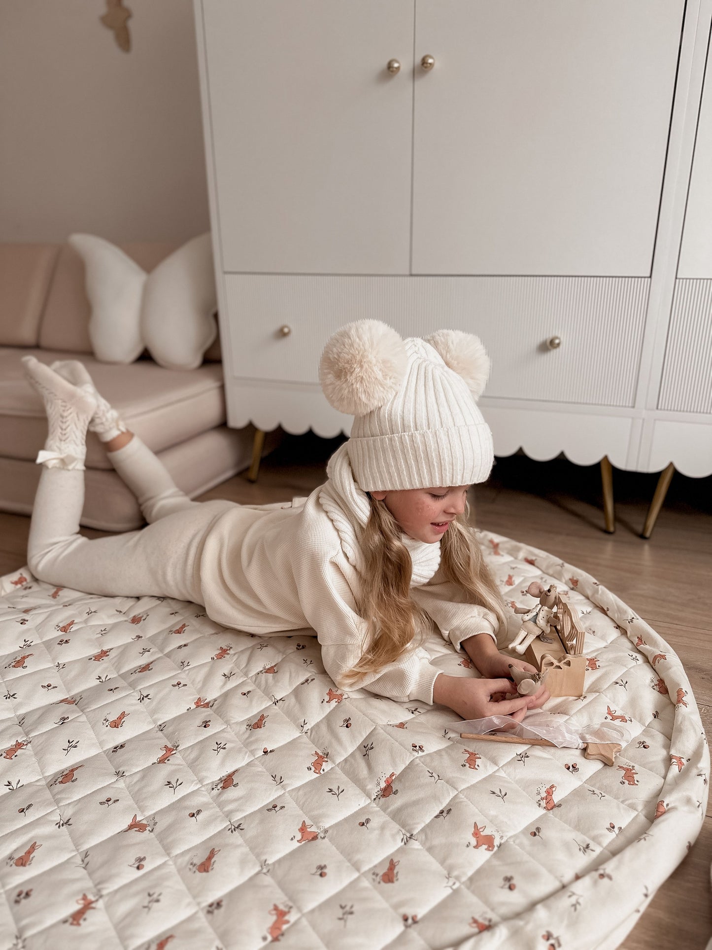 Tapis D'éveil 2 en 1 Coton Bio - Rabbit