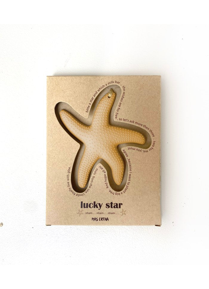 Hochet de dentition étoile de mer - Miel