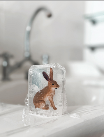 Savon transparent avec figurine - Animaux domestiques