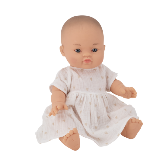 Robe poupée - Blanc / Coeurs