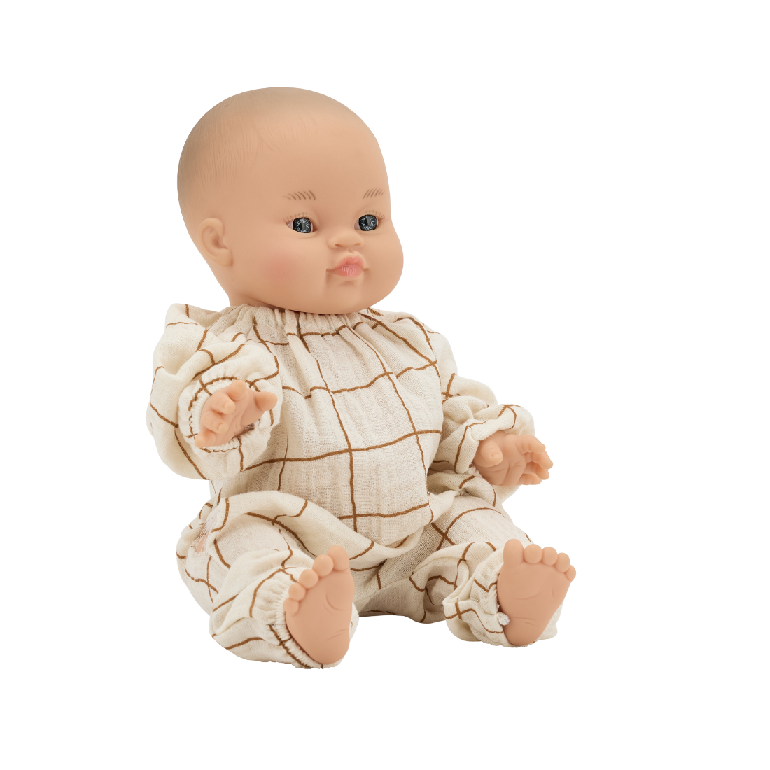 Tenue poupon - Gaze Grands Carreaux