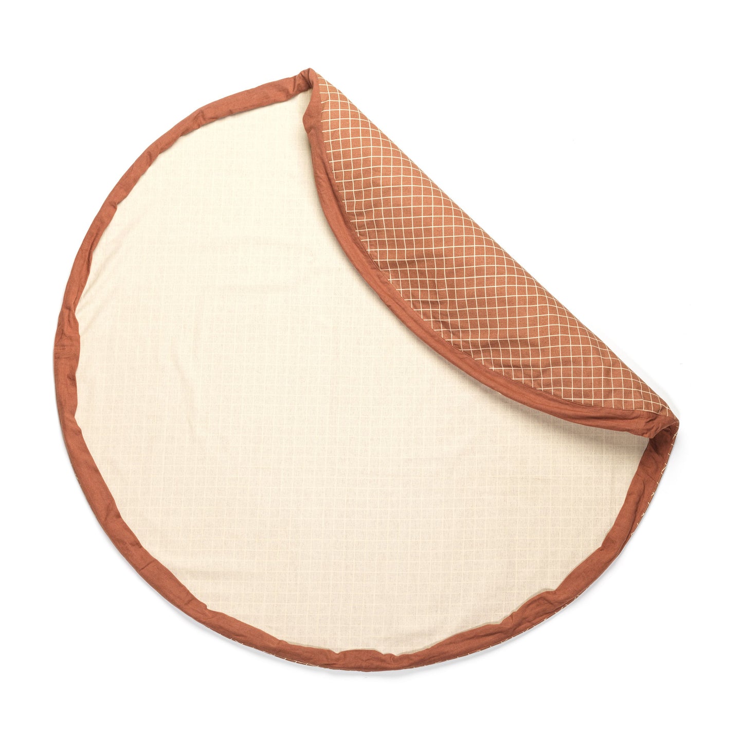 Sac De Rangement/Tapis De Jeu - Organic Grid Brown