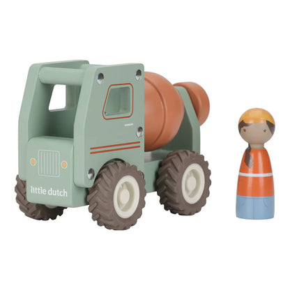 Camion à ciment en bois – Vert