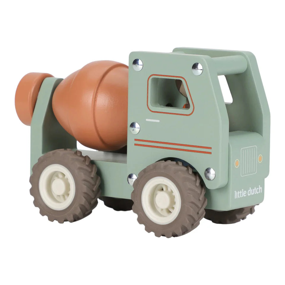 Camion à ciment en bois – Vert