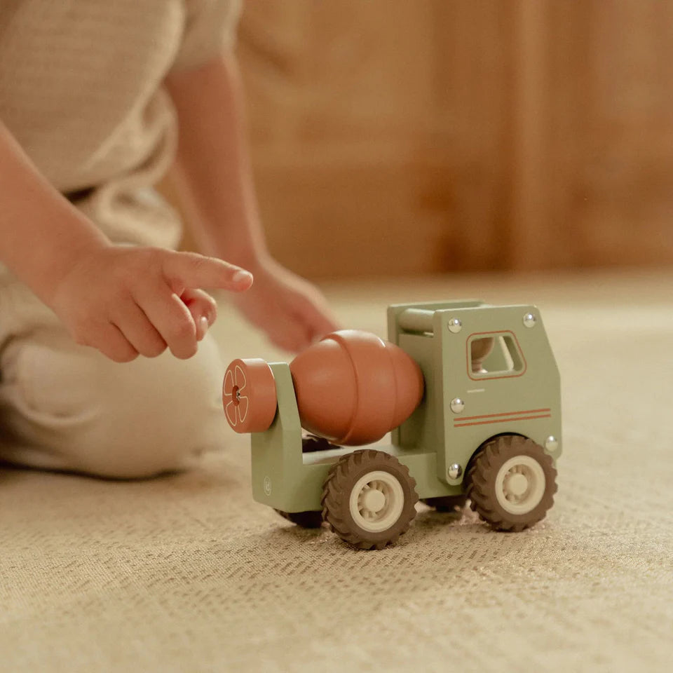 Camion à ciment en bois – Vert