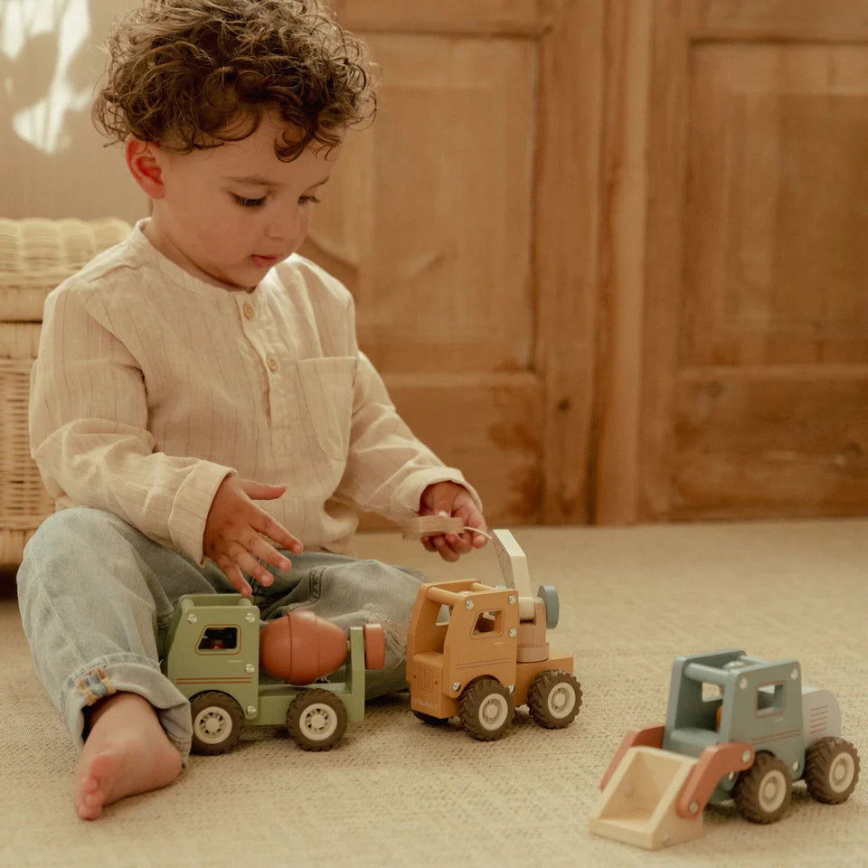 Camion à ciment en bois – Vert