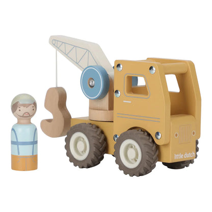 Grue en bois – Jaune