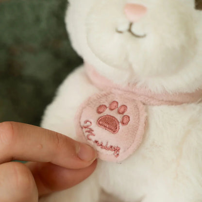 Peluche chat avec sac de transport - Marley