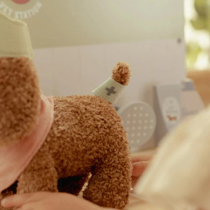 Peluche chien avec sac de transport - Jackie