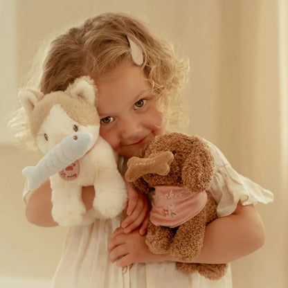 Peluche chien avec sac de transport - Jackie