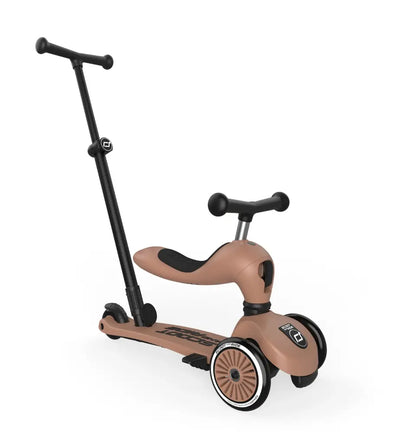 Porteur Trottinette Evolutif Highwaykick 1 Push and Go - Mocha