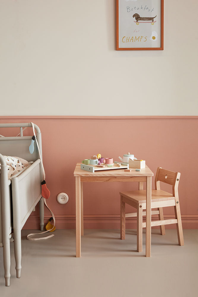 Service à thé en bois - Bistrot