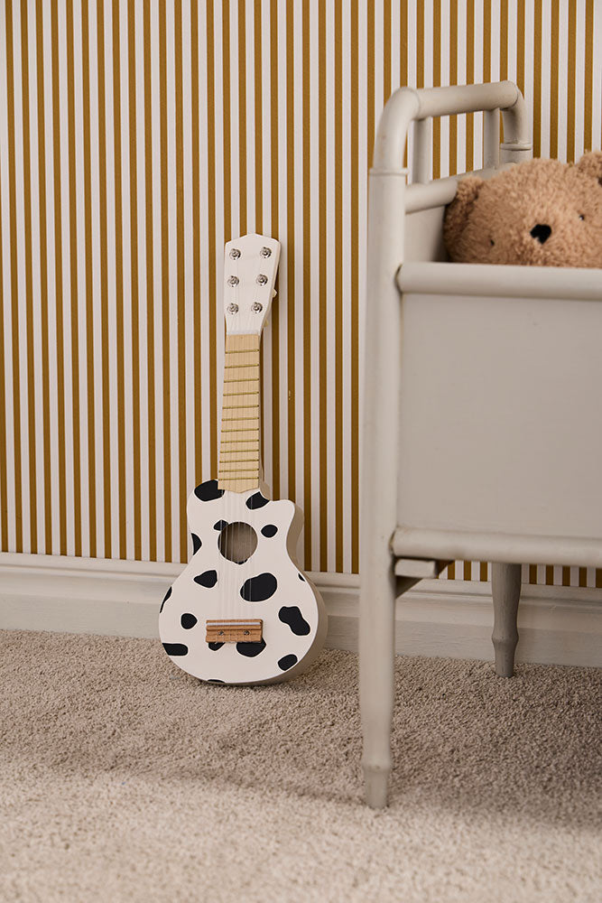 Guitare en bois - Vache