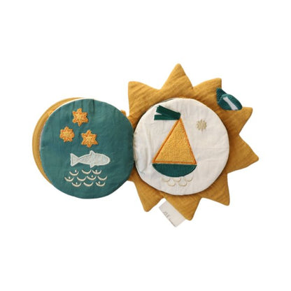 Livre d'éveil soleil et poisson jaune et vert - Ma bonne étoile