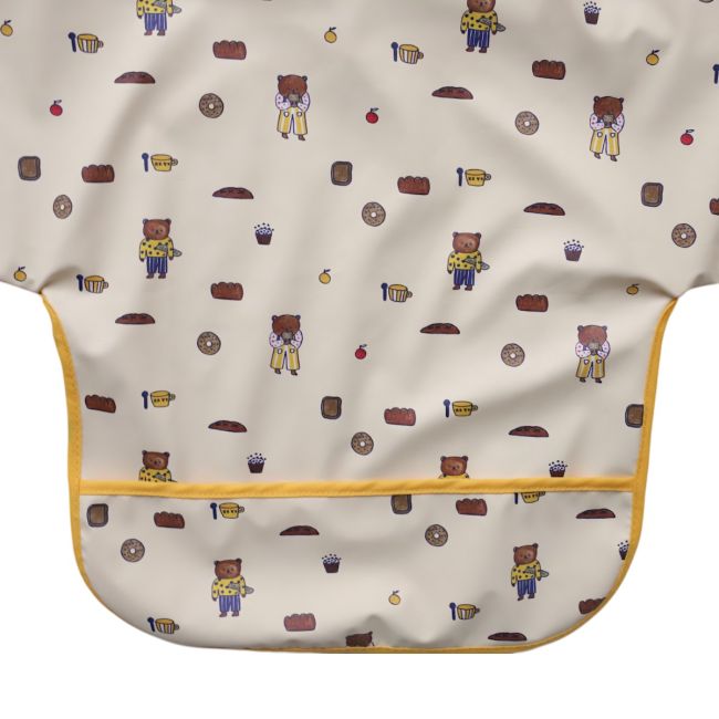 Bavoir tablier manches longues 1-3 ans - Petit dej
