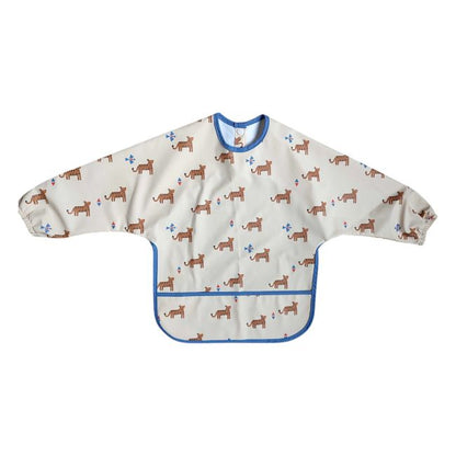 Bavoir tablier manches longues 1-3ans - Tigre du Bengale