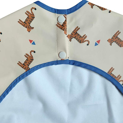Bavoir tablier manches longues 1-3ans - Tigre du Bengale