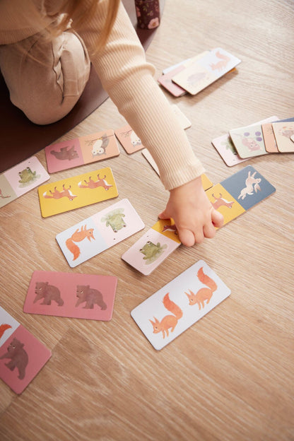 Jeu domino 28 pièces - Animaux nordiques
