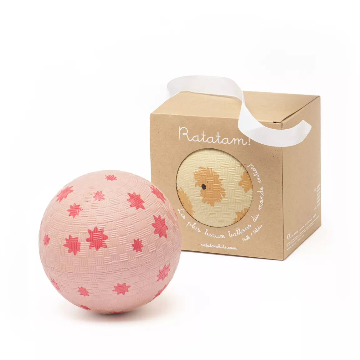 Ballon 12 cm - Jaune & Chien