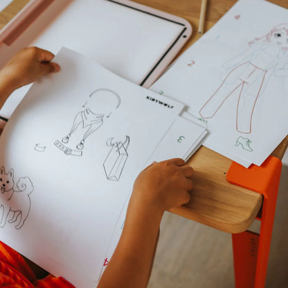 KIDYDRAW-PRO - Tablette lumineuse « Let's draw fashion »