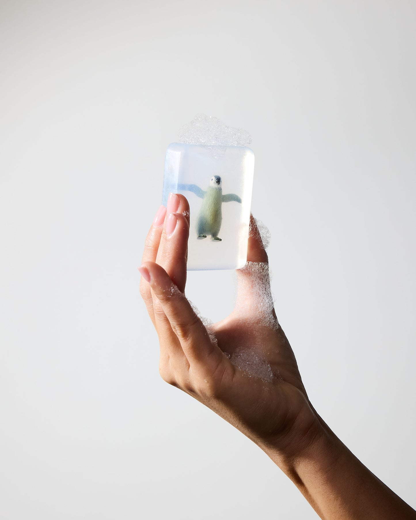 Savon transparent avec figurine - Animaux nordiques/marins