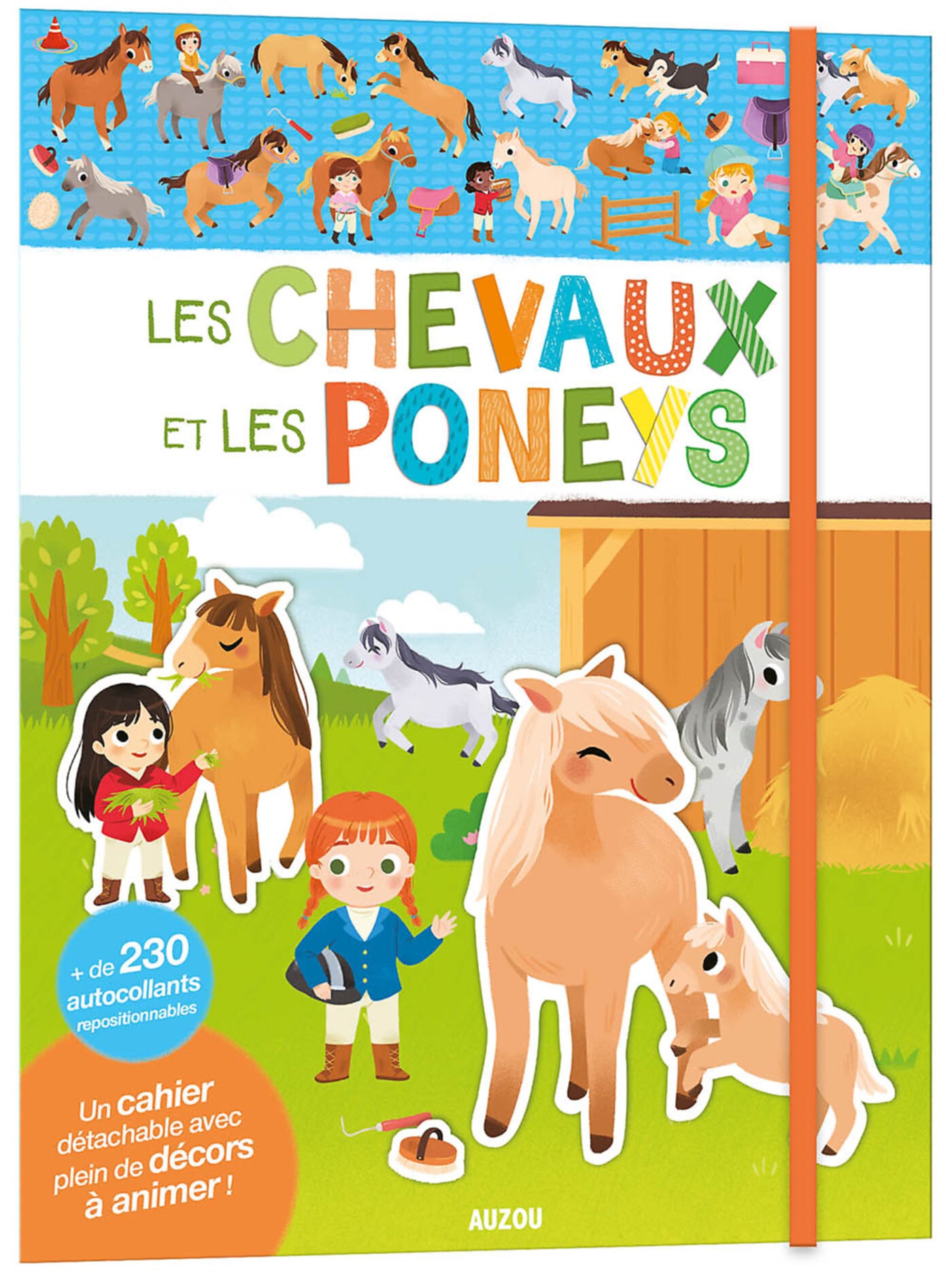 Mes tout premiers autocollants -  250 autocollants - Chevaux et poneys