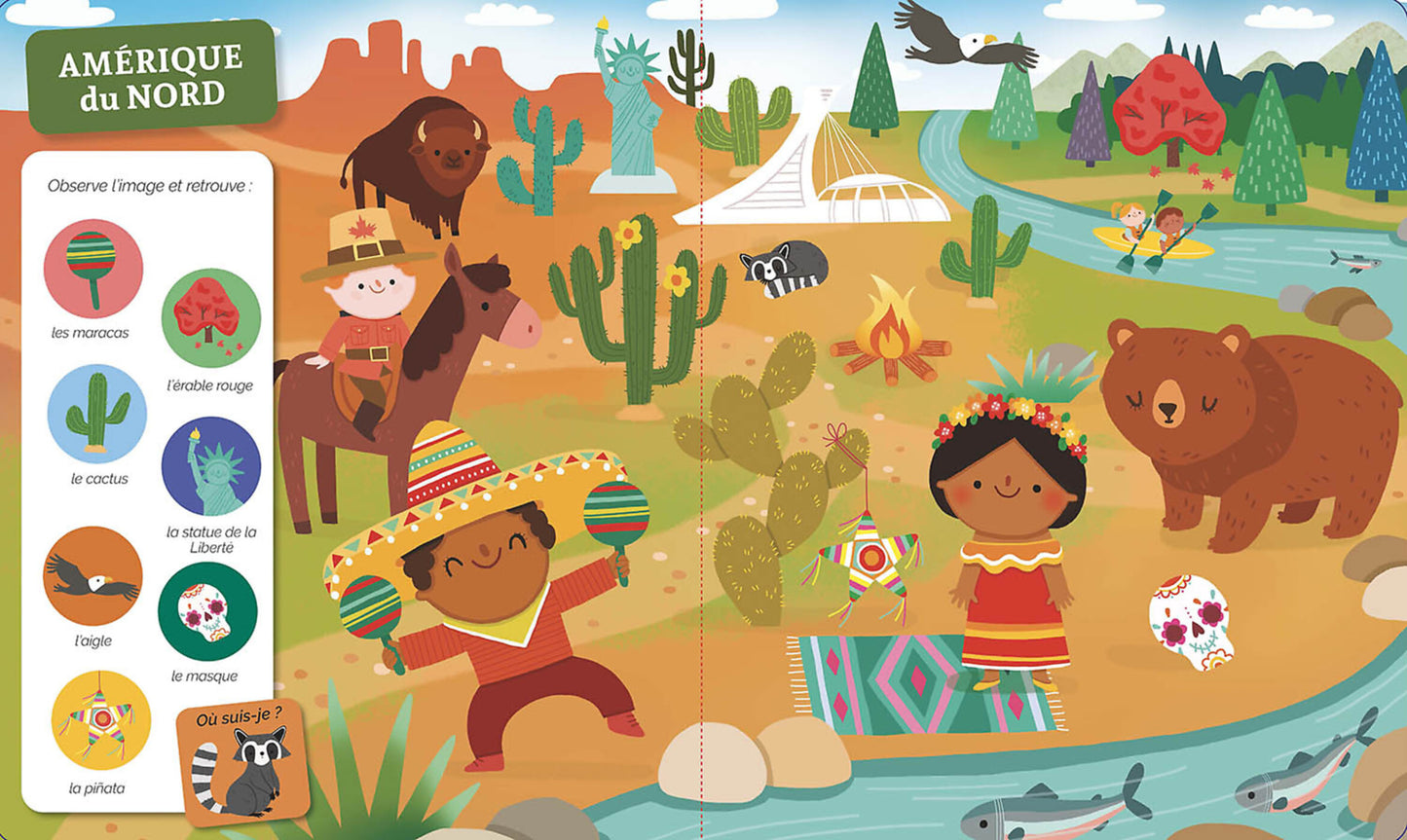 Cherche et trouve des tout-petits - Autour du monde