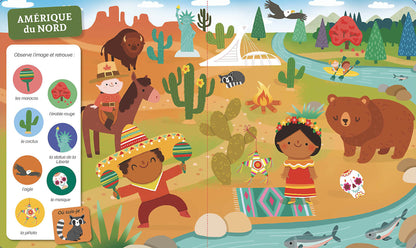 Cherche et trouve des tout-petits - Autour du monde