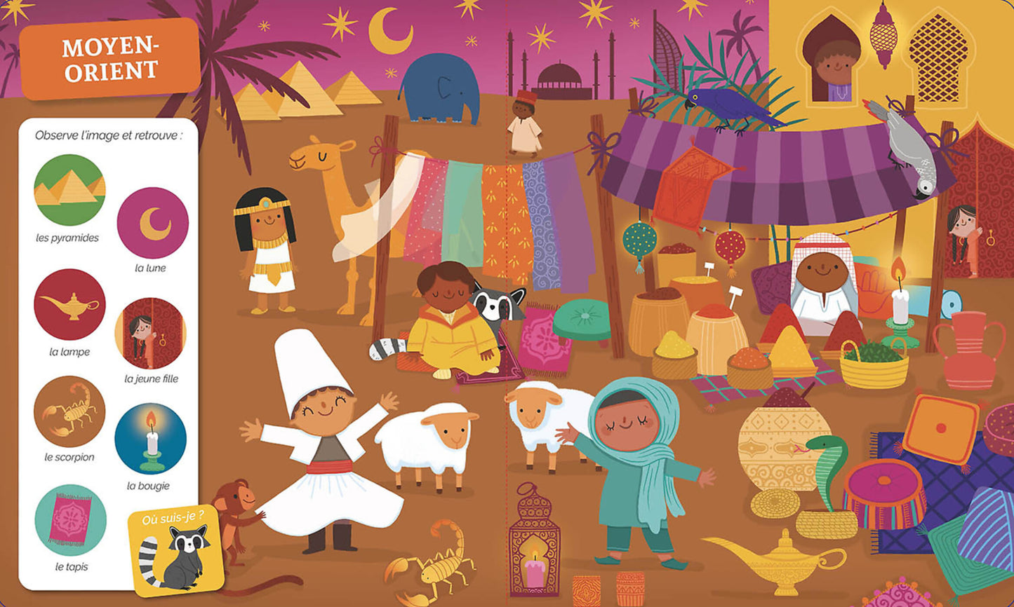 Cherche et trouve des tout-petits - Autour du monde