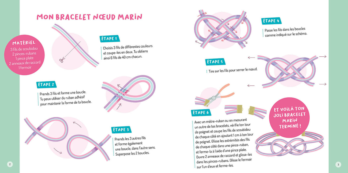 Mon coffret d'artiste - Mes créations en scoubidous