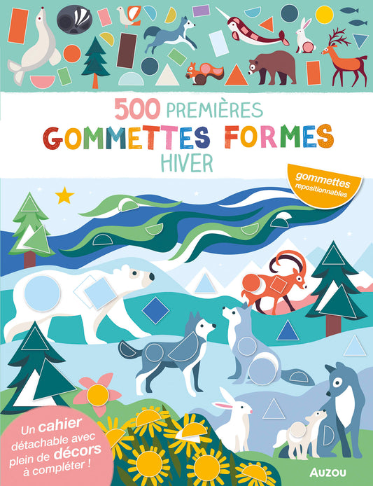 Mes tout premiers autocollants - 500 premiers gommettes formes - Hiver