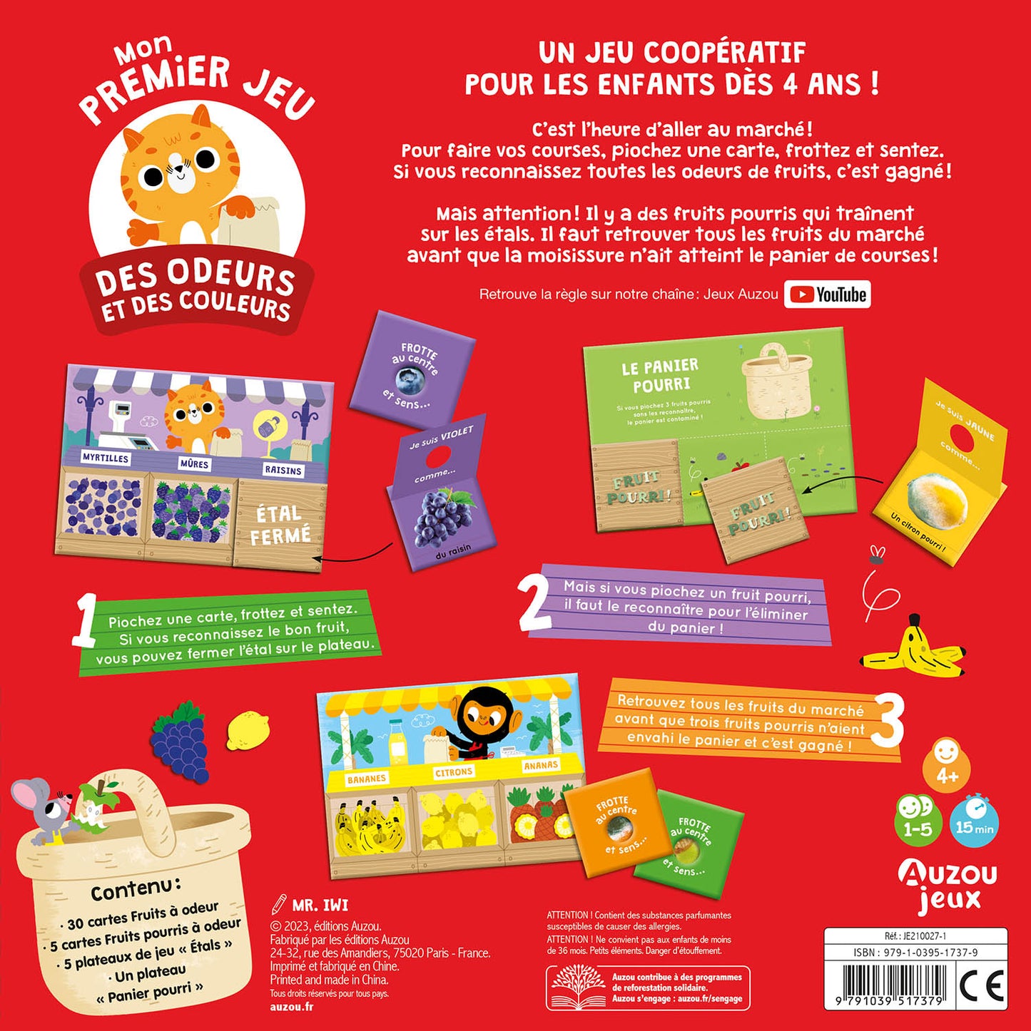 Grands jeux - Mon premier jeu des odeurs et des couleurs