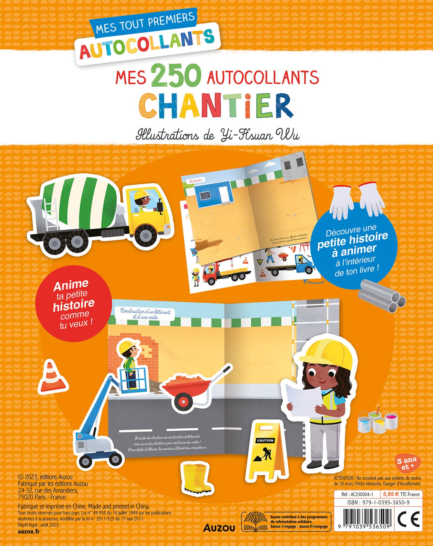 Mes tout premiers autocollants - 250 Autocollants - Chantier