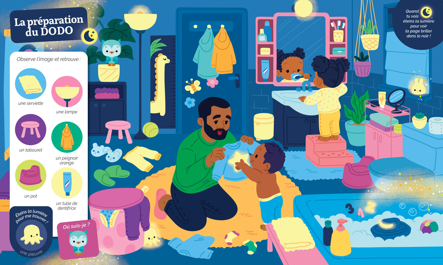 Cherche et trouve des tout-petits - au dodo !