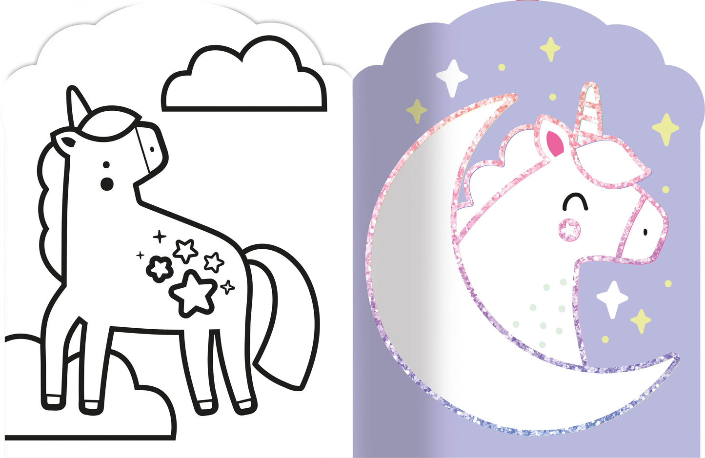 Je colorie sans dépasser - Petites licornes