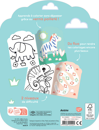 Je colorie sans dépasser - Animaux de la savane