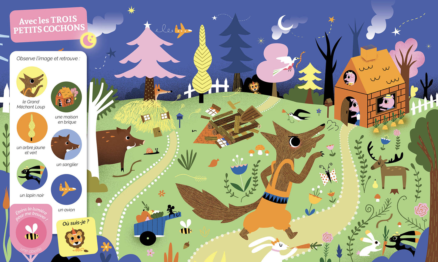 Mes 20 cherche et trouve des tout-petits - qui brillent dans le noir