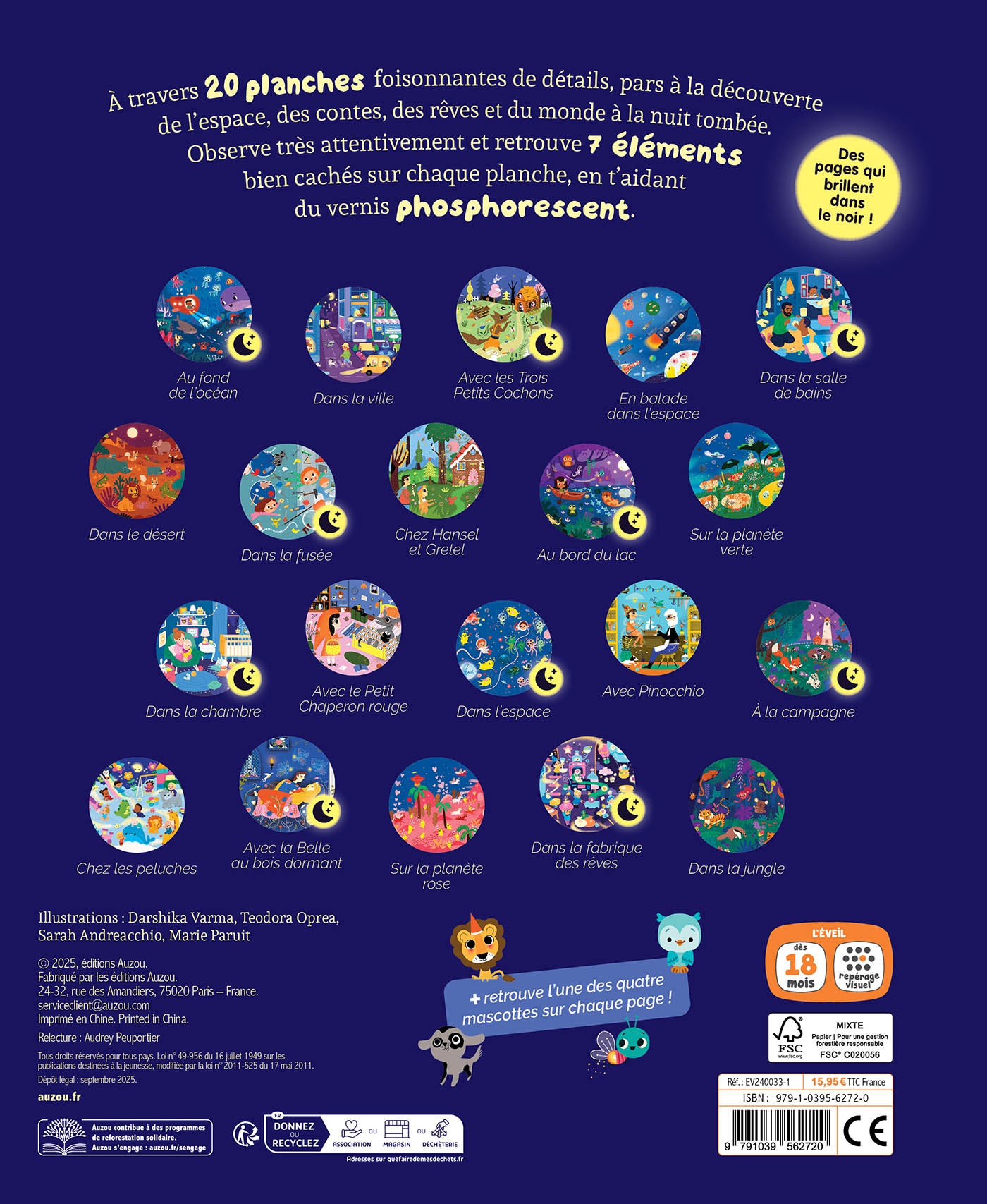 Mes 20 cherche et trouve des tout-petits - qui brillent dans le noir