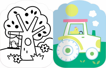 Je colorie sans dépasser - Les animaux de la ferme