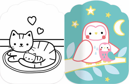 Je colorie sans dépasser - Les bébés animaux