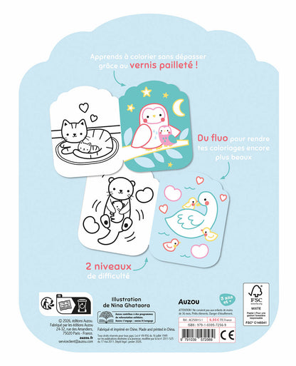 Je colorie sans dépasser - Les bébés animaux