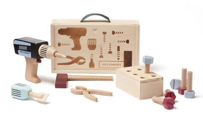 Malette à outils en bois - Kid's Hub
