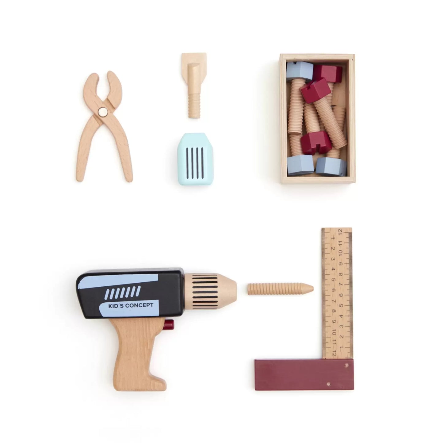Malette à outils en bois - Kid's Hub