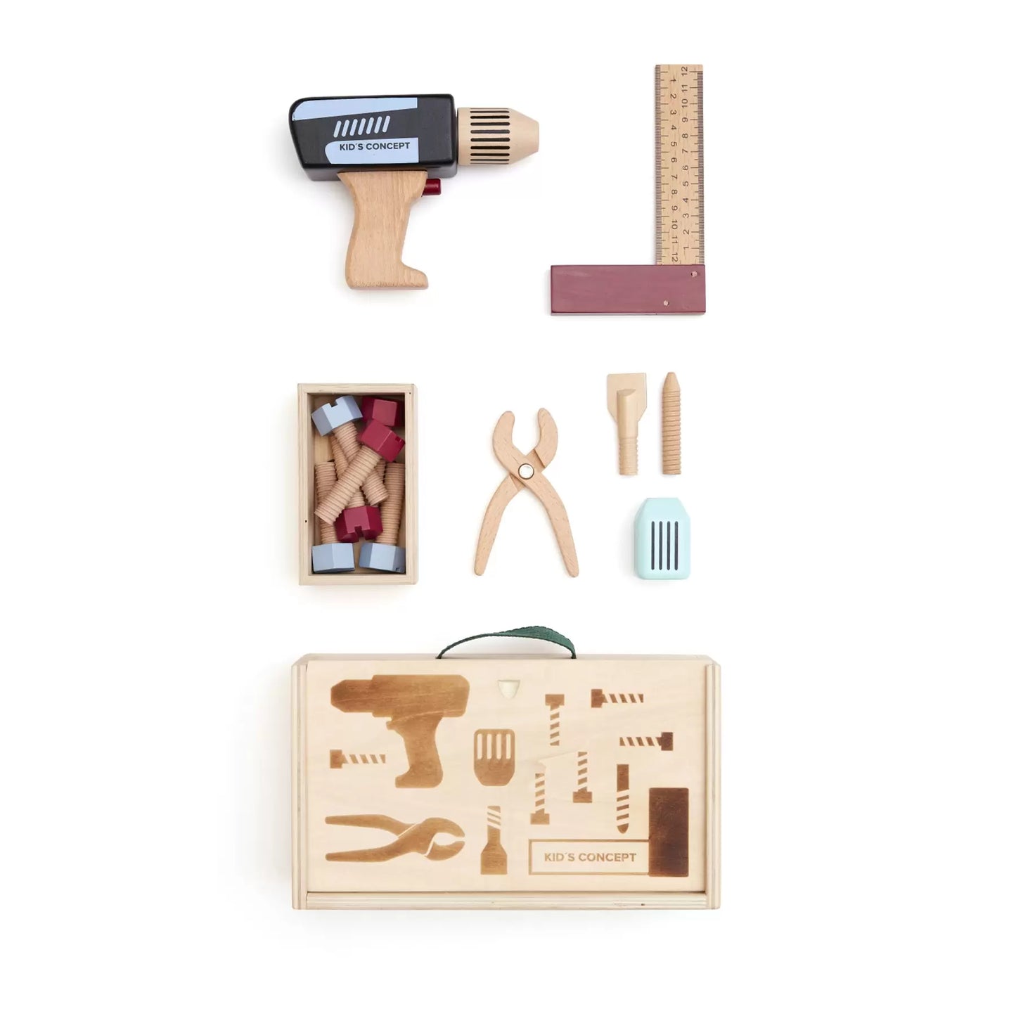 Malette à outils en bois - Kid's Hub